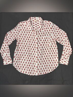 Lucky Brand Women's Casual Floral Button Down Western Shirt - Size Large